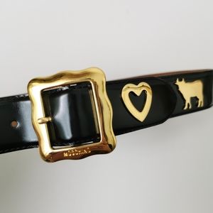 MOSCHINO Vintage 90's leather belt